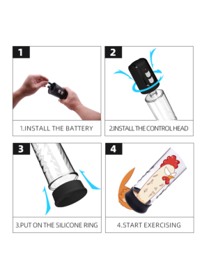 Electric Vacuum Penis Pump with Batteries