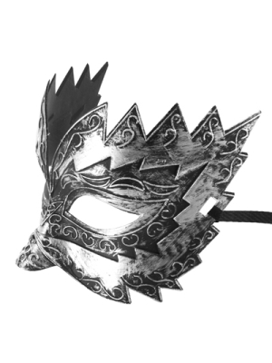 Silver Masquerade Mask by Kinksters