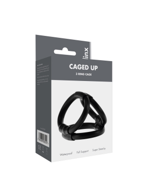 Black Linx Caged Penis Rings for Ultimate Pleasure