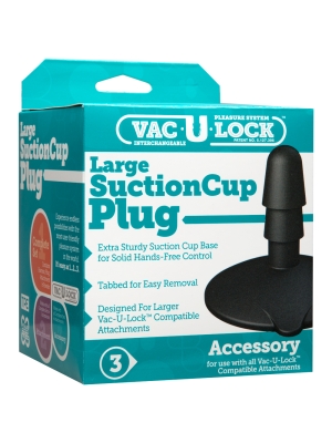 SecureFit Black Suction Plug" by Vac-U-Lock