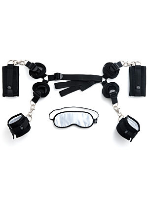 Fifty Shades of Grey Bed Restraint Kit - Black