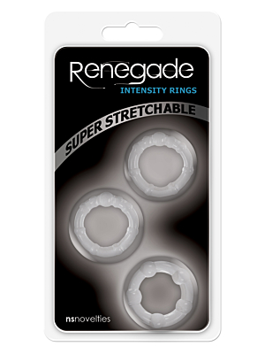 Intense Stretchable Cock Rings - Transparent