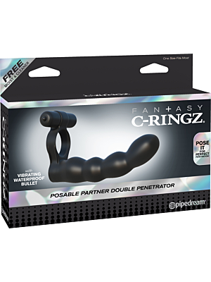 Flexible Double Penetrator - Pipedream C-Ringz