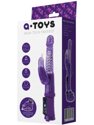 Δονητής ToyFa A-TOYS with Clitoral Stimulator - High-Tech Fantasy (Purple)