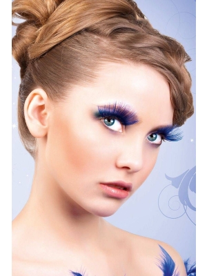 BACI Blue Glitter Eyelashes