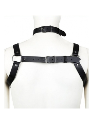 Kinksters Black Chest Harness Belt