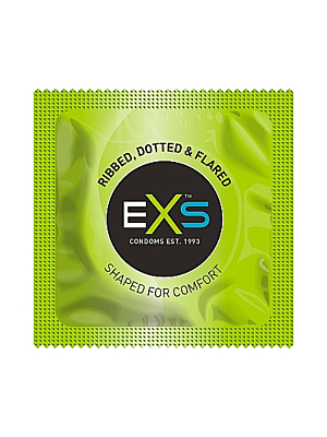 EXS Ribbed & Dotted Condom - Enhanced Pleasure