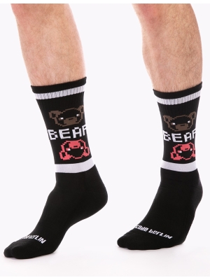Barcode Berlin Gym Socks Big Bear - Black