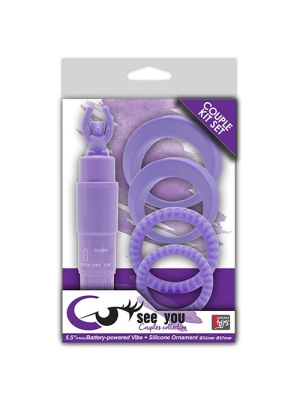 Dreamtoys Purple Cock Ring Set