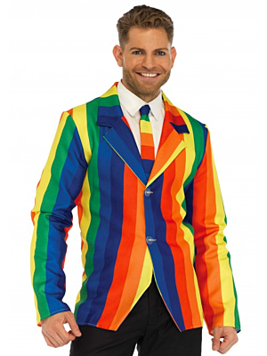 Colorful Rainbow Clown Suit