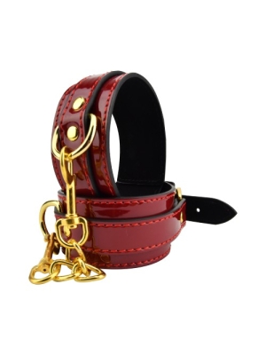 Red Ankle Cuffs by Bound to Please