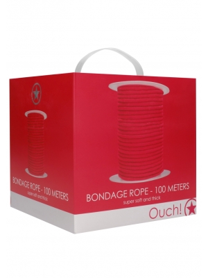 Red Cotton Bondage Rope - Shots Media