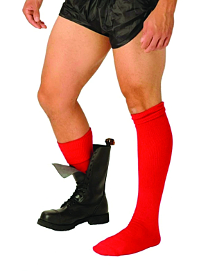 Stylish Red Boot Socks by Kinksters