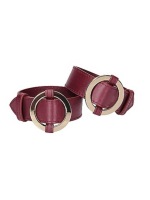 Ouch Burgundy Wrist & Ankle Cuffs