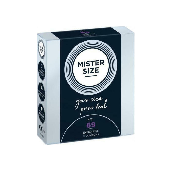 Mister Size - Pure Feel - 69 mm - 3 pack