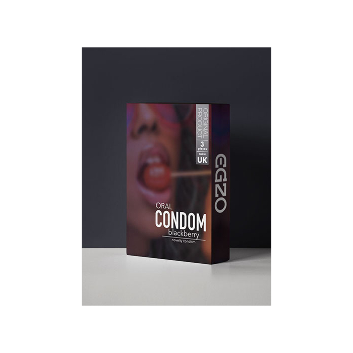 EGZO Oral condom BLACKBERRY 3pc