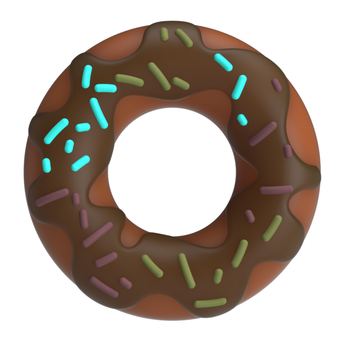 Pretty Love Choco Super Donut Silicone Cock Ring – primary product view Pretty Love Choco Super Donut Silicone Cock Ring – primary product view