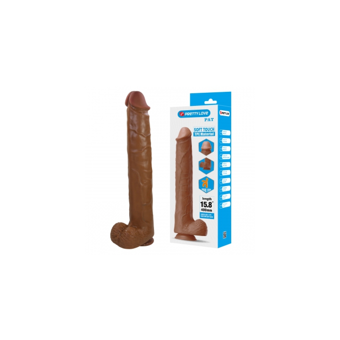 Pretty Love Pat XXL Realistic Flexible Dildo – primary product view Pretty Love Pat XXL Realistic Flexible Dildo – primary product view