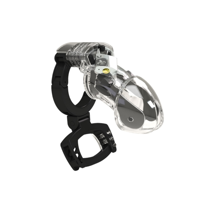 Mystim Pubic Enemy No 3 Electro Sex Cock Cage with Ball Squeezer - Silicone