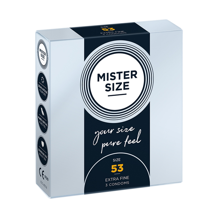 Mister Size - Pure Feel - 53 mm - 3 pack