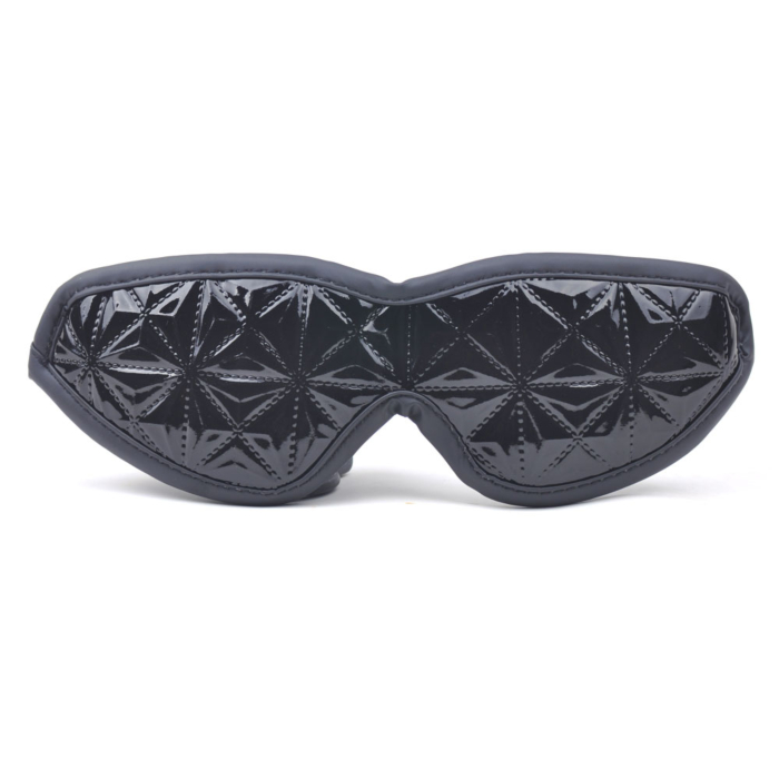 Fetish Embossed Eye Cover Mask Black - BDSM Fetish Embossed Eye Cover Mask Black - BDSM
