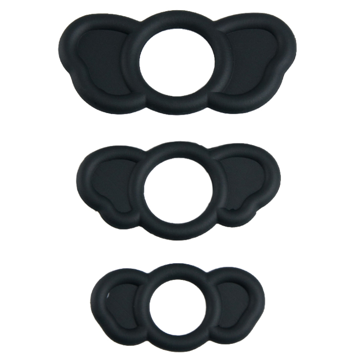 Set of 3 Elephant Silicone Penis Rings