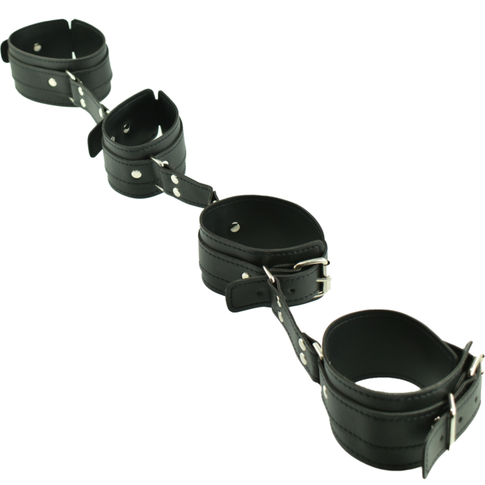 Hand And Foot BDSM Cuffs - Black Hand And Foot BDSM Cuffs - Black
