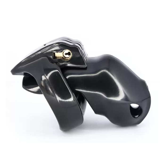 Prison Male Chastity Cage, Black Prison Male Chastity Cage, Black