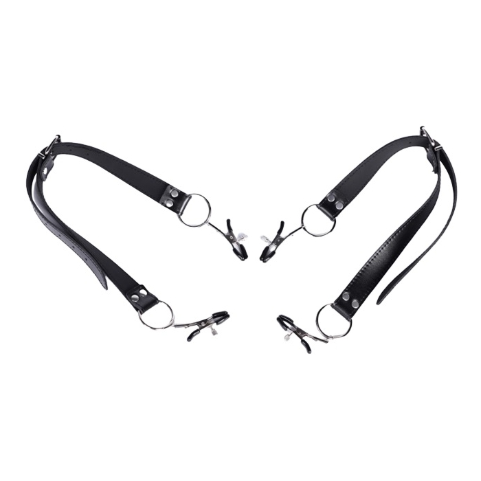 Set of 4 Nipple Clamps and Vagina Tightening Game, Black-silver Set of 4 Nipple Clamps and Vagina Tightening Game, Black-silver