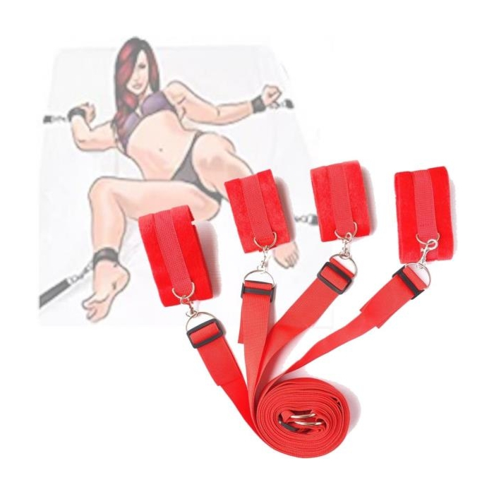 Bed And Foot Restraint Set For Red Bed Bed And Foot Restraint Set For Red Bed