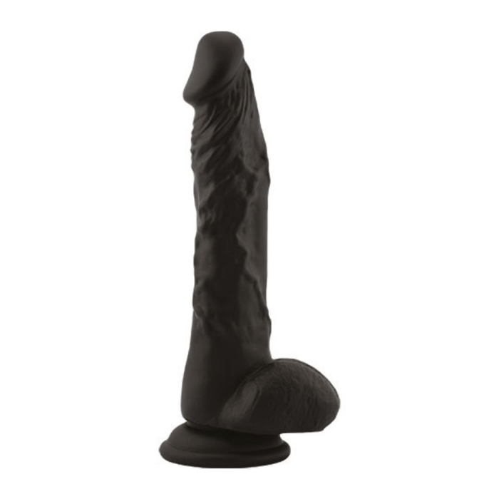 Fallo realistico 23,5cm long stocky black Fallo realistico 23,5cm long stocky black