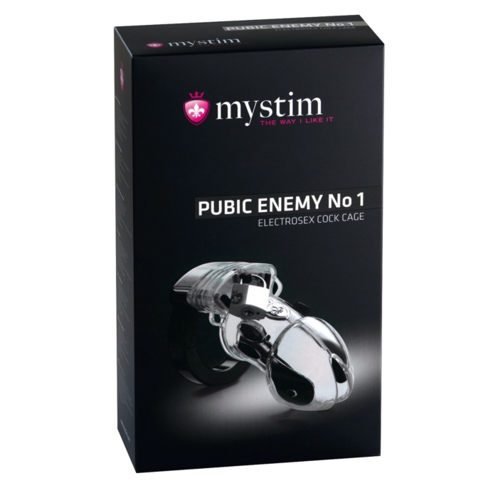 Mystim Pubic Enemy No 1 Cock Cage Silver OS
