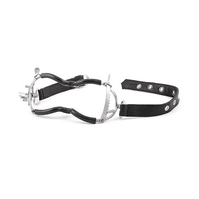 Whitehead Ratchet Mouth Gag With Leather Strap + PVC Coating