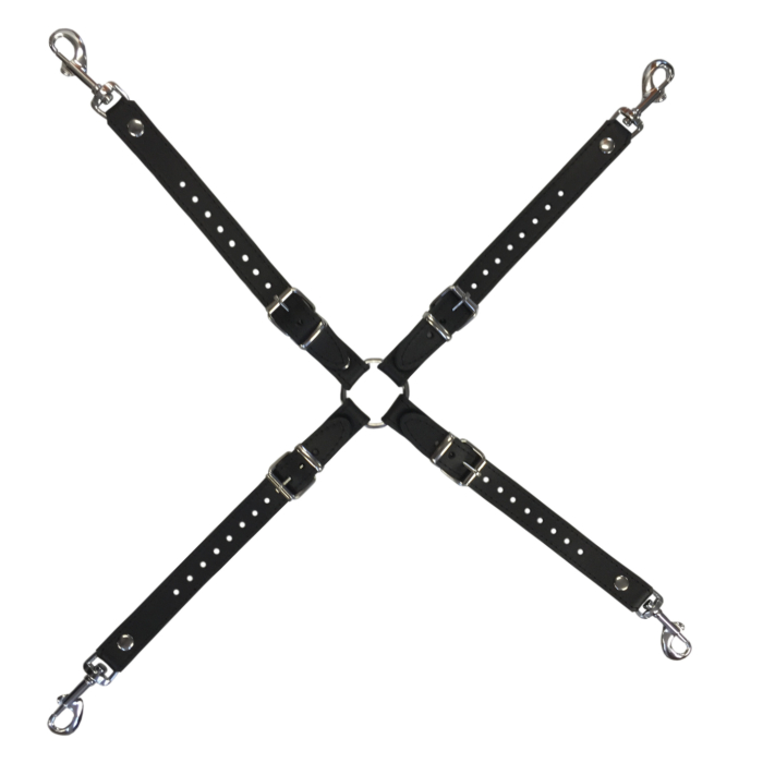Universal connection strap with carabiner "Hogtie" adjustable Universal connection strap with carabiner "Hogtie" adjustable