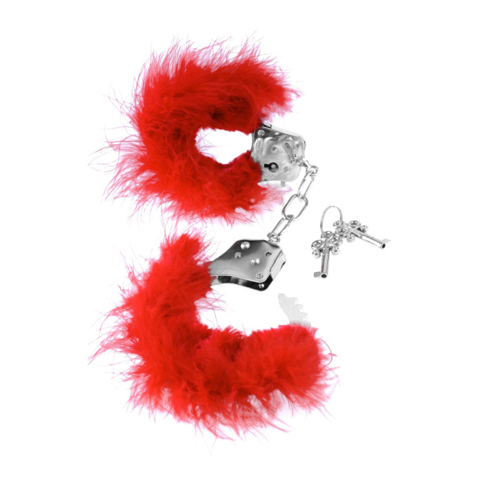 FF FEATHER LOVE CUFFS RED FF FEATHER LOVE CUFFS RED