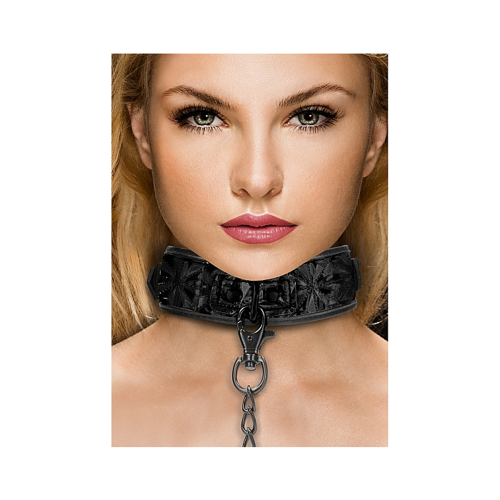 Luxury Collar with Leash - Black Luxury Collar with Leash - Black