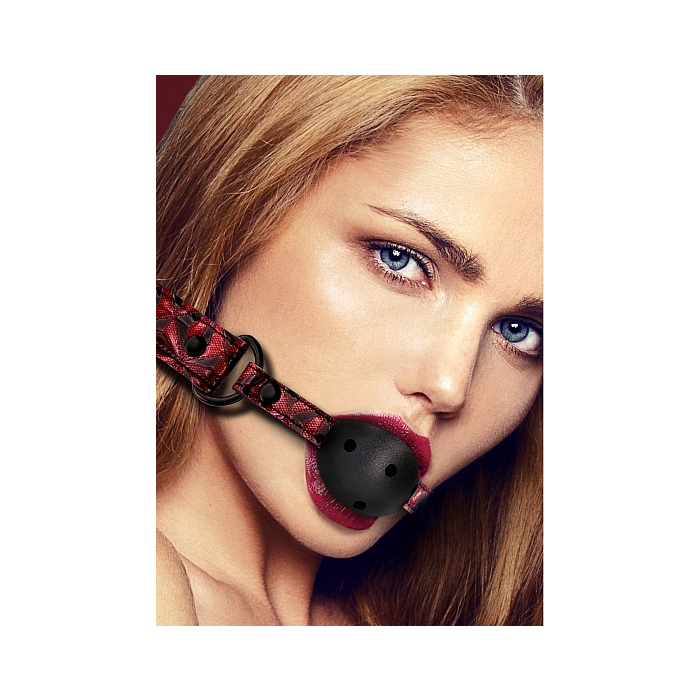 Breathable Luxury Ball Gag - Burgundy Breathable Luxury Ball Gag - Burgundy