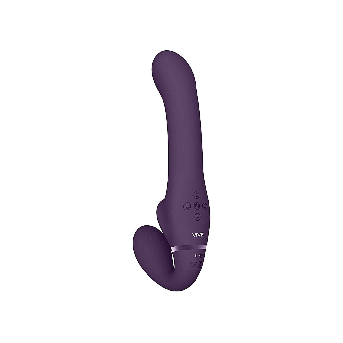 Ai - Dual Vibrating & Air Wave Tickler Strapless Strapon
