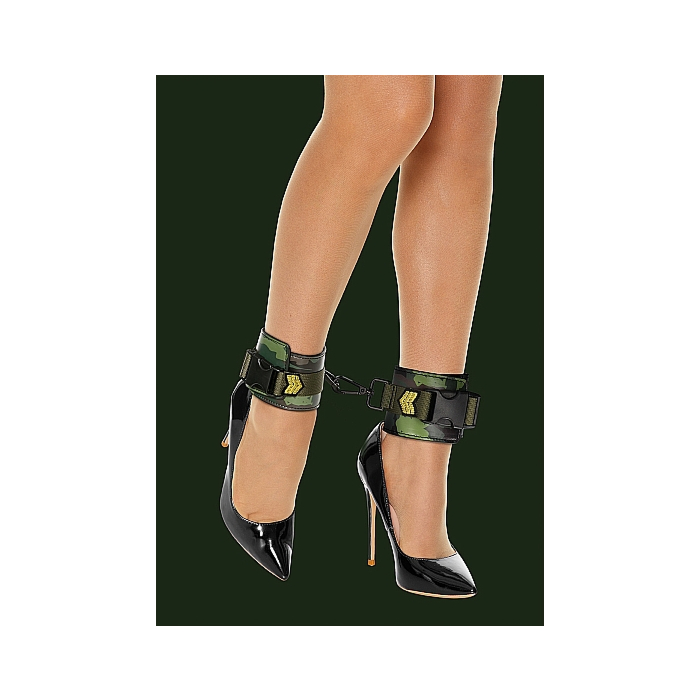 Ankle Cuffs - Army Theme - Green Ankle Cuffs - Army Theme - Green