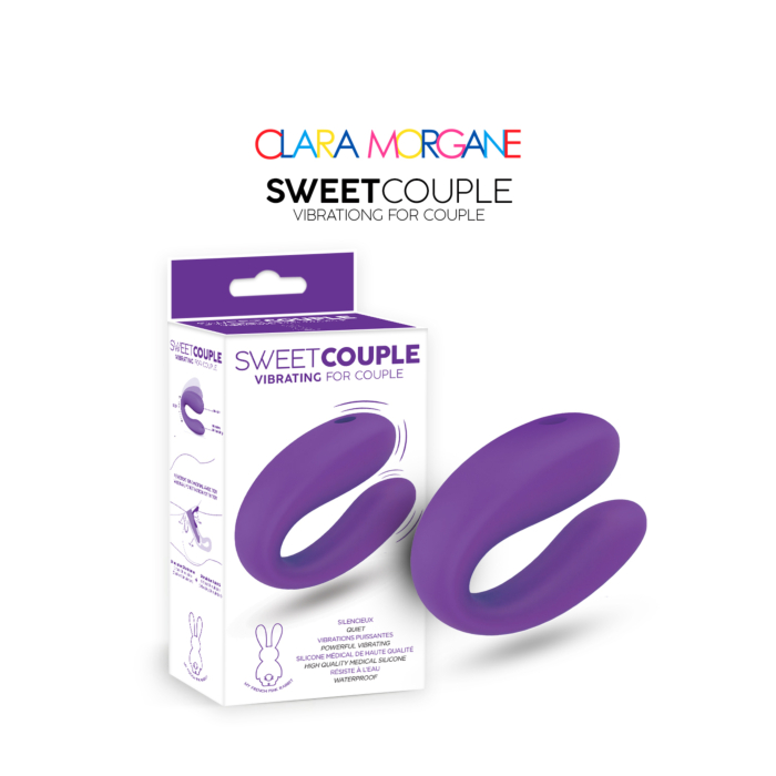 CLARA MORGANE SWEET COUPLE VIBRATOR PURPLE 