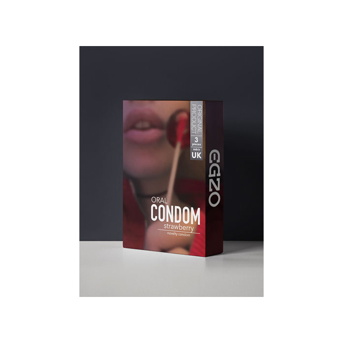 Condoms EGZO Oral Strawberry (3 pcs)