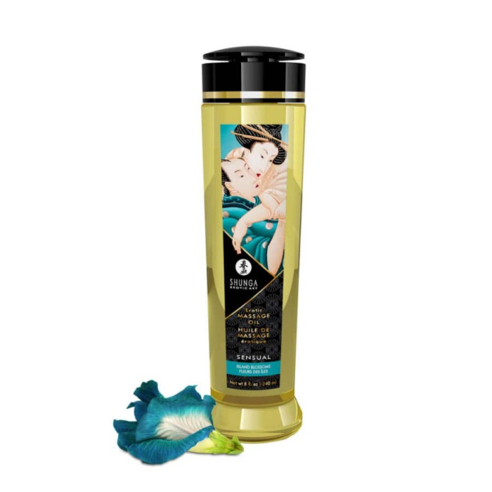 Shunga Erotic Massage Sexual Gel 240 ml - Island Blossoms - Organic Sensual Oil Shunga Erotic Massage Sexual Gel 240 ml - Island Blossoms - Organic Sensual Oil