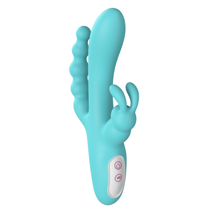 Flirt Vibrator 9 Vibration Modes Silicone USB Green
