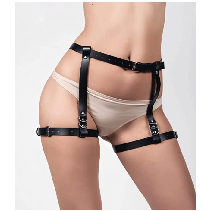 Garter Belt Harness System Eco Leather S/M Garter Belt Harness System Eco Leather S/M