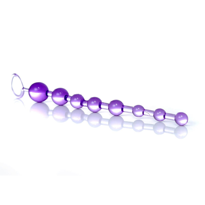 10 Jelly Anal Beads Purple