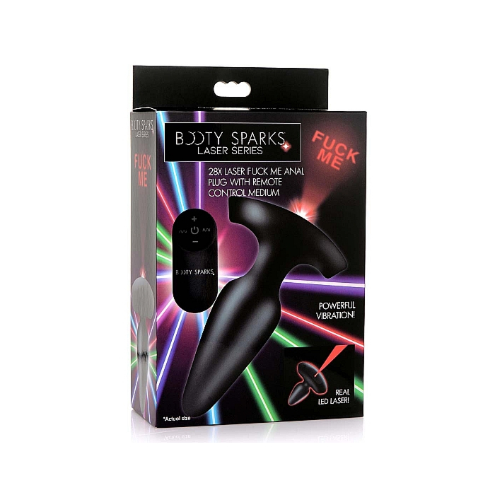 Laser Fuck Me Medium Anal Plug with Remote Control