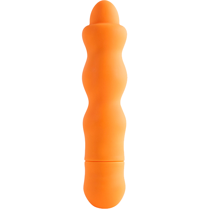 Frenzy Silicone Vibrator with 10 Dynamic Rhythms (Orange) - Dream Toys - Splashproof Frenzy Silicone Vibrator with 10 Dynamic Rhythms (Orange) - Dream Toys - Splashproof