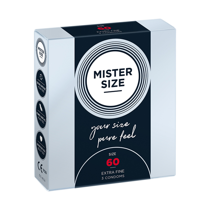 Mister Size - Pure Feel - 60 mm - 3 pack
