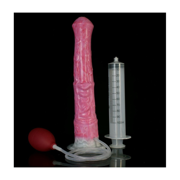 Monster Horty Ejaculator Dildo 25 cm - Big Cock Pink