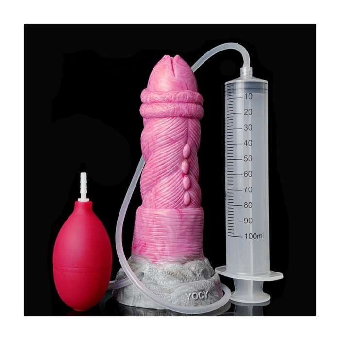 Monster Plost Ejaculator Dildo 18 cm - Pink  Cock